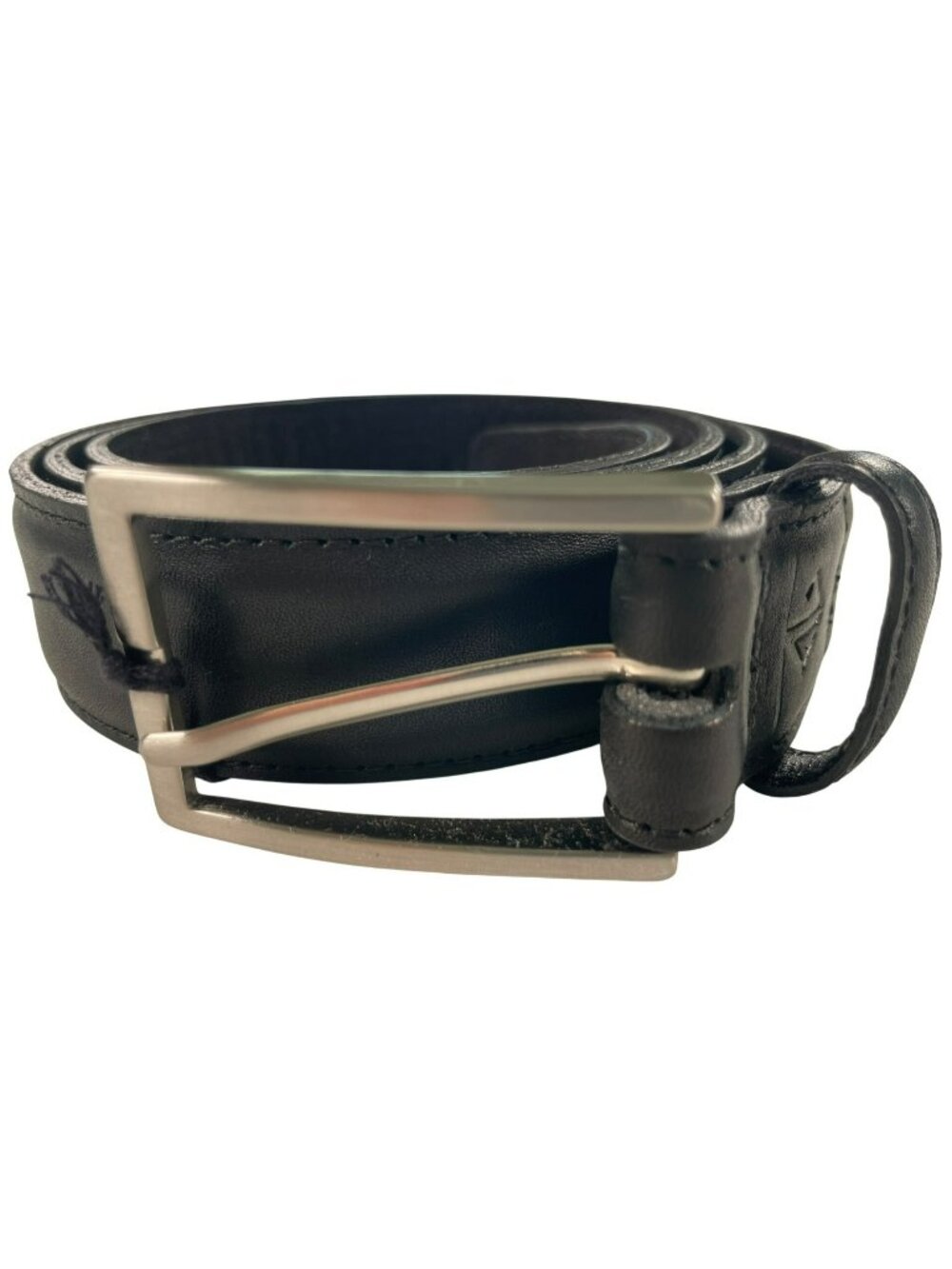Amberjack Obsidian Leather Belt With Zamak Buckle Size 38 Waist 35-36"